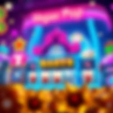 Diverse Themes of Vegas Pop Slots Illustration showcasing diverse slot game themes available in Vegas Pop Slots